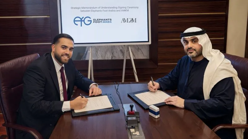 Strategic Memorandum of Understanding signing ceremony between Elephants Foot Arabia and AMKM
