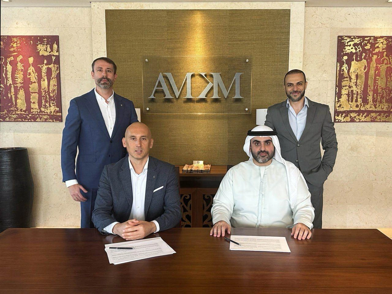AMKM Development & Investment signing ceremony at the AMKM Private Office