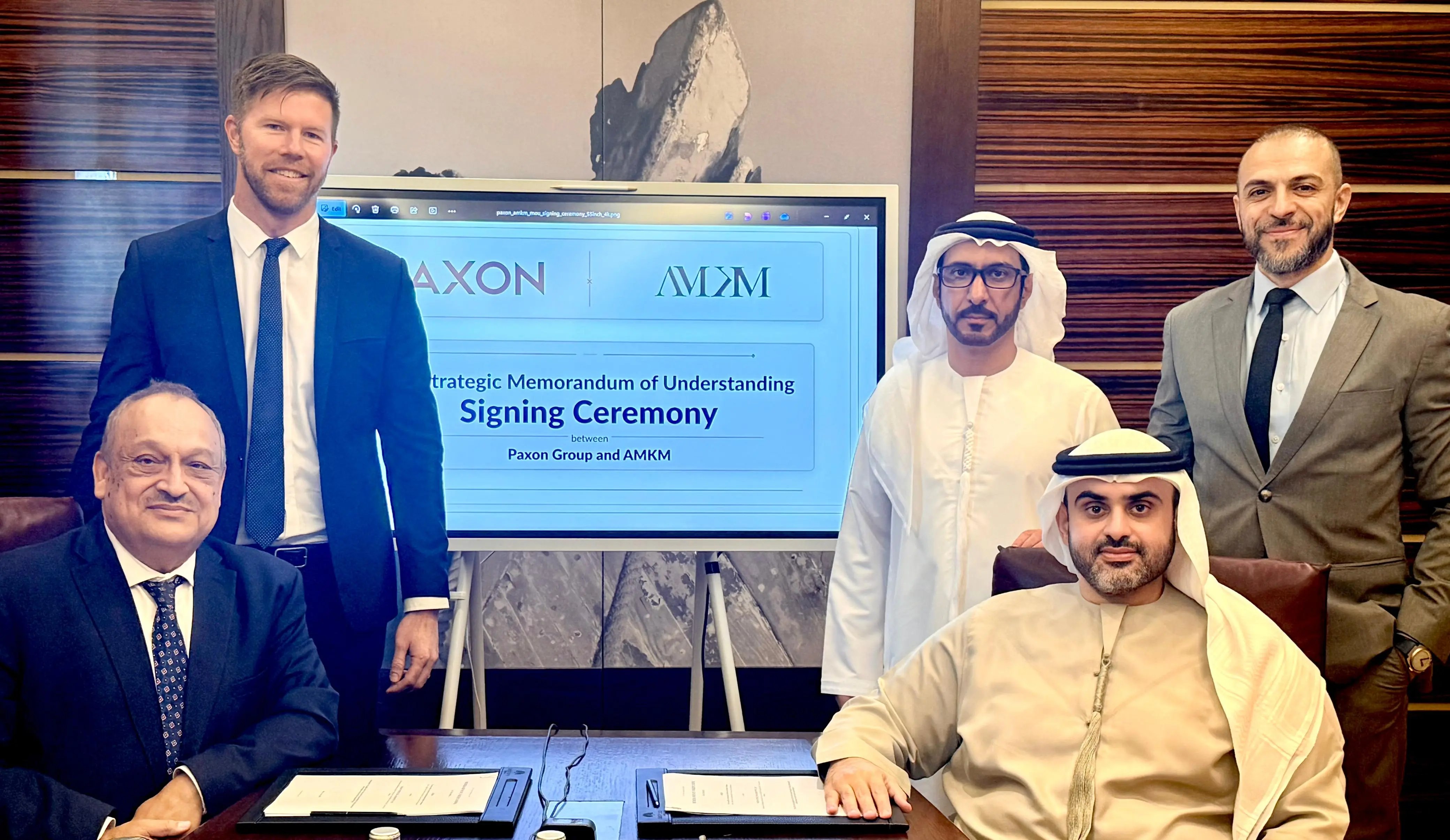 Strategic Memorandum of Understanding signing ceremony between AMKM and Paxon Group